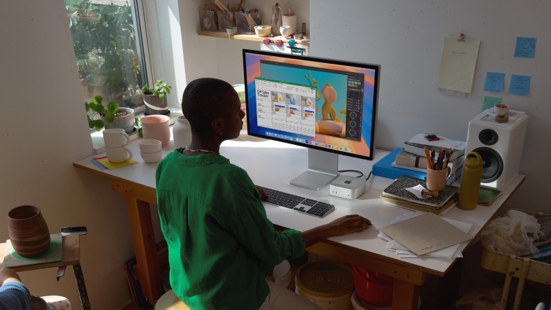 Apple Mac Mini 2024 folosit de un antreprenor
