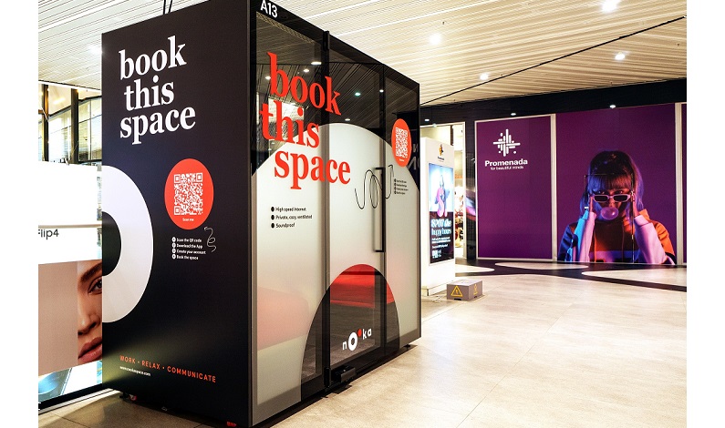 Startup-ul a colaborat cu proprietarul centrelor comerciale, NEPI Rockcastle, și a lansat Nooka Cube, un model de birou pentru spații exterioare. Prima unitate a fost deja instalată în Promenada Mall. Celelalte mall-uri în care startup-ul deschide birourile sunt: Mega Mall, Shopping City Timișoara, Promenada Sibiu și Shopping City Sibiu.