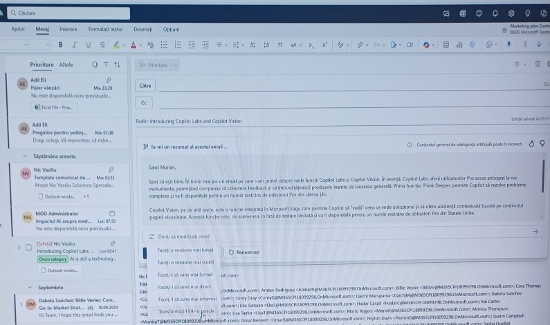Copilot în Outlook
