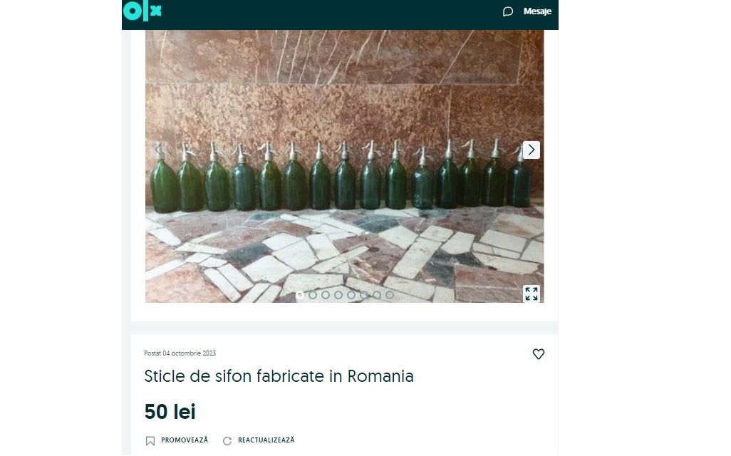 sticle sifon